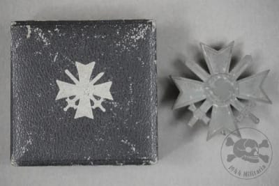 Original German WWII War Merit Cross 1st Class With Swords Marked â€œL15â€ By Friedrich Orth With Case