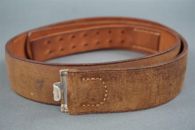 Reproduction German WWII Luftwaffe Enlisted Mans Leather Belt (Koppel) European Made