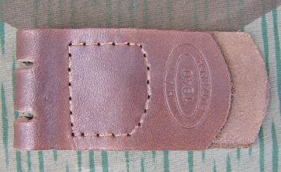 Reproduction German WWII Leather Tab For Belt Buckle