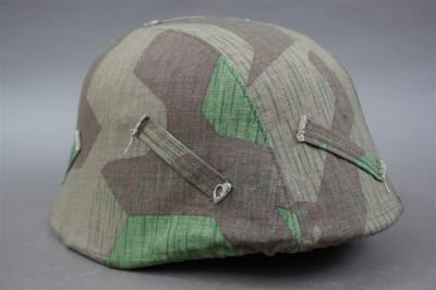 Reproduction German WWII Splinter "A" Heer/Luftwaffe Helmet Cover Size 66/68