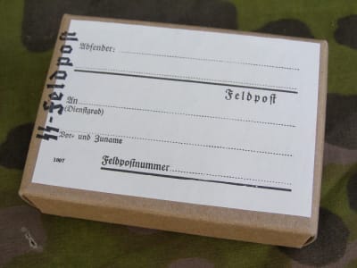 Reproduction German WWII SS Stamped Feldpost (Field Post) Box