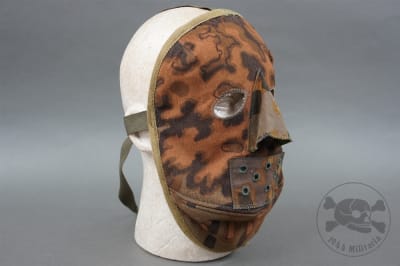 Reproduction Waffen SS Winter Parka Face Mask With Original Waffen SS Camouflage Material