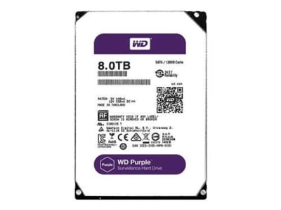 WESTERN DIGITAL WD80PUZX WD PURPLE 8TB 5400RPM SATA-6GBPS 128MB BUFFER 3.5INCH INTERNAL SURVEILLANCE HARD DISK DRIVE. BULK.
