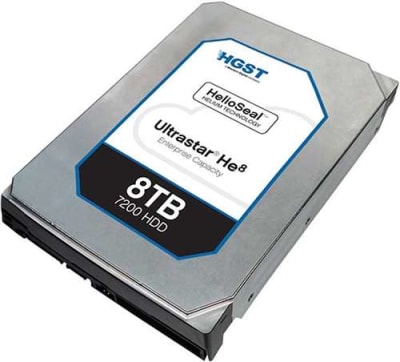 HGST 0F23668 ULTRASTAR HE8 8TB 7200RPM SATA-6GBPS 128MB BUFFER 512E SE 3.5INCH HELIUM PLATFORM ENTERPRISE HARD DRIVE. BULK . IN STOCK.