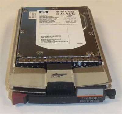 HP 359709-006 146GB 15000RPM FIBRE CHANNEL HOT SWAP HARD DISK DRIVE WITH TRAY. REFURBISHED. IN STOCK.