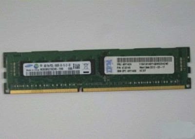 IBM - 4GB (1X4GB) 1866MHZ PC3-14900 CL13 ECC REGISTERED SINGLE RANK X4 DDR3 SDRAM 240-PIN DIMM IBM MEMORY MODULE (47J0218). BULK. IN STOCK.