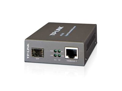 TP-LINK MC220L GIGABIT MEDIA CONVERTER, 1000MBPS RJ45 TO 1000MBPS SFP SLOT SUPPORTING MINIGBIC MODULES. BULK. IN STOCK