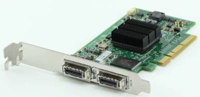 HP 483513-B21 INFINIBAND 4X DDR DUAL PORT PCI-E ZERO MEMORY HOST CHANNEL ADAPTER. REFURBISHED. IN STOCK.