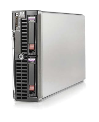 HP 637391-B21 PROLIANT BL460C G7 - 1X INTEL XEON 6-CORE E5649/ 2.53GHZ, 6GB RAM, NC553I FLEXFABRIC 10GB ADAPTER AND ONE ADDITIONAL 10/100 SERVER ADAPTER, SMART ARRAY P410I WITH NO CACHE, ILO-3, 2-WAY BLADE SERVER. REFURBISHED. IN STOCK.