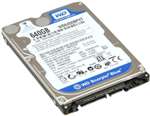 WESTERN DIGITAL WD6400BPVT SCORPIO BLUE 640GB 5400RPM SATA-II 8MB BUFFER 2.5INCH INTERNAL HARD DRIVE DISK. REFURBISHED. IN STOCK.