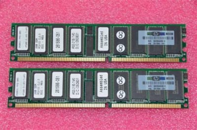 HP 300682-B21 4GB (2X2GB) 266MHZ PC2100 CL2.5 ECC REGISTERED DDR SDRAM DIMM GENUINE MEMORY KIT FOR HP PROLIANT SERVER. BULK. IN STOCK.