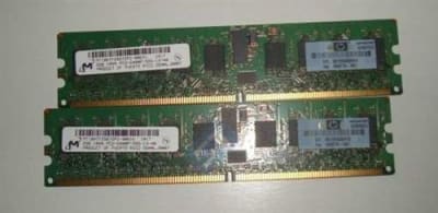 HP 497765-B21 4GB (2X2GB) 800MHZ PC2-6400 CL6 ECC REGISTERED DDR2 SDRAM DIMM GENUINE HP MEMORY KIT FOR HP PROLIANT SERVER G5/G6 SERIES. BULK. IN STOCK.