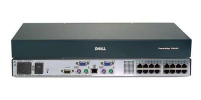 DELL X9156 2160AS POWEREDGE CONSOLE SWITCH KVM SWITCH - 16 PORTS - PS/2, USB. REFURBISHED. IN STOCK.