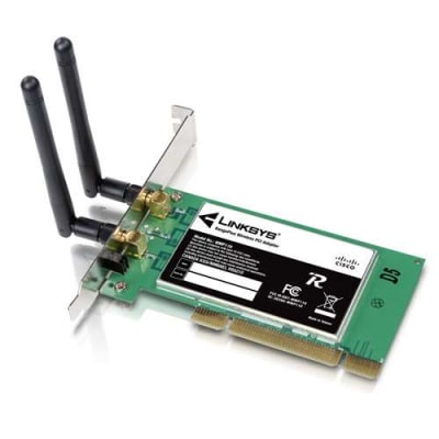LINKSYS - RANGEPLUS 802.11G MIMO WIRELESS LAN PCI ADAPTER (WMP110). REFURBISHED. IN STOCK.
