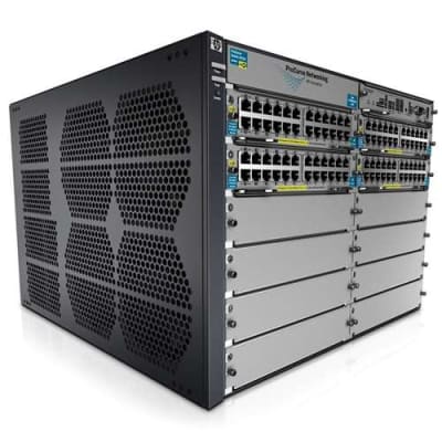 HP J9639A E8212-92G-POE+/2XG-SFP+ V2 ZL SWITCH - SWITCH - L4 - MANAGED - 92 X 10/100/1000 + 2 X 10 GIGABIT SFP+ - RACK-MOUNTABLE - POE - WITH HP E8200 ZL SWITCH PREMIUM LICENSE. REFURBISHED. IN STOCK.