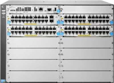 HP J9825A 5412R-92G-POE+/2SFP+ (NO PSU) V2 ZL2 SWITCH - SWITCH - MANAGED - 92 X 10/100/1000 (POE+) + 2 X 10 GIGABIT SFP+ - RACK-MOUNTABLE - POE+. BULK SPARE. IN STOCK.