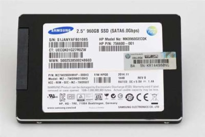 SAMSUNG MZ-7WD960T-0H3 960GB SATA-6GBPS LIGHT ENDURANCE SFF 2.5-INCH SC ENTERPRISE LIGHT PLP SOLID STATE DRIVE (DUAL-LABEL / SAMSUNG / HP). BULK HP OEM. IN STOCK.