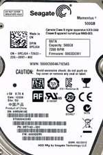 SEAGATE ST9500423AS MOMENTUS 500GB 7200RPM SATA-II 16MB BUFFER 2.5INCH FORM FACTOR INTERNAL HARD DISK DRIVE. REFURBISHED. IN STOCK.
