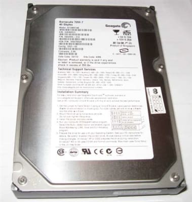 SEAGATE ST340014A BARRACUDA 40GB 7200 RPM EIDE DMA/ATA 100 (ULTRA) 2MB BUFFER 3.5INCH FORM FACTOR LOW PROFILE (1.0INCH) INTERNAL HARD DISK DRIVE. REFURBISHED. IN STOCK.