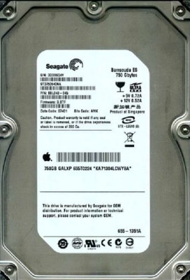 SEAGATE ST3750640NA BARRACUDA ES 750GB 7200 RPM ATA-IDE 3.5INCH FORM FACTOR 16MB BUFFER INTERNAL HARD DISK DRIVE. REFURBISHED. IN STOCK.