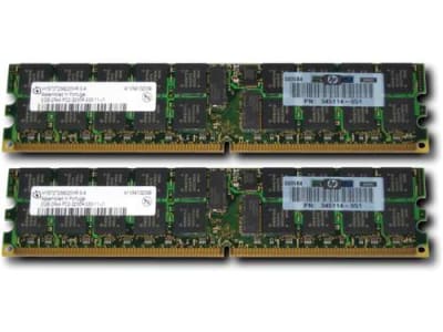 HP 375004-B21 4GB (2X2GB) 400MHZ PC2-3200 CL3 ECC REGISTERED DDR2 SDRAM DIMM GENUINE HP MEMORY KIT FOR SERVER. BULK. MINIMUM ORDER 2 PCS. IN STOCK.