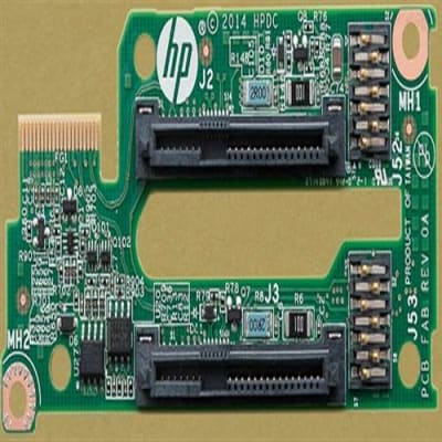 HP 740045-001 2.5 INCH SFF 2 BAY SAS SATA HARD DRIVE BACKPLANE FOR PROLIANT BL460C G9. REFURBISHED. IN STOCK.