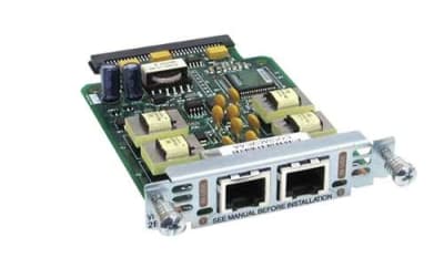 CISCO VIC3-2E/M VOICE INTERFACE CARD - PLUG-IN MODULE / 2 ANALOG PORT(S). REFURBISHED. IN STOCK.