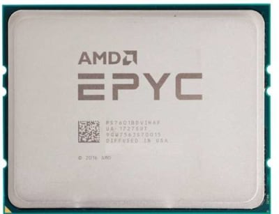 AMD PS7601BDVIHAF 32-CORE EPYC 7601 2.2GHZ 64MB L3 CACHE 180W SERVER PROCESSOR ONLY. REFURBISHED. IN STOCK.