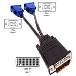 HP - VGA Y CABLE ADAPTER WITH MOLEX DMS-59 CONNECTOR (338285-008). REFURBISHED. IN STOCK.
