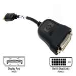 HP KV902AV 7.5 INCHES LONG DISPLAY PORT TO DVI-D ADAPTER. BULK. IN STOCK.