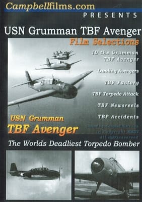 USN Grumman TBF Avenger Torpedo Bomber WWII DVD