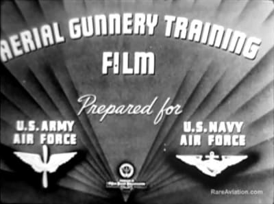 Aerial Gunnery Training Film US Army and Navy Air Forces DVD