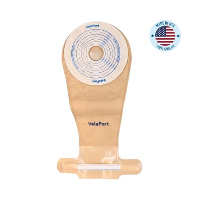 6" Pediatric Ostomy Pouch Without Filter, Clip Closure, 1 pc Cut To Fit, Various Colours