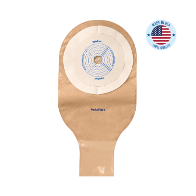 12" Ostomy Pouch 1 pc Cut To Fit - Various Options (Filters, Closures, Colours, Extended Wear Available)