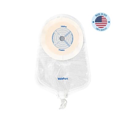 Urostomy Pouch 9 Inch One-Piece Extended Wear White