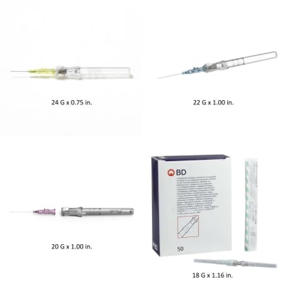 BD Insyte Autoguard BC Pro Shielded IV Catheter - Various sizes