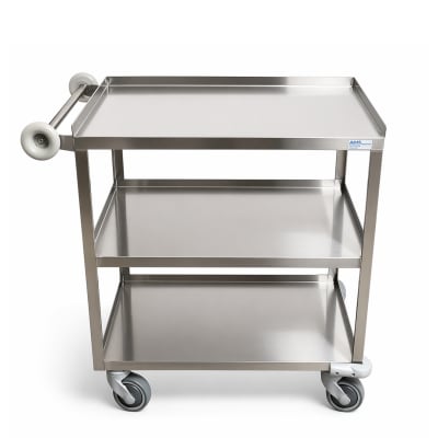 Stainless Steel 3-Tier Utility Cart, 19.5" D x 32" W x 36" H