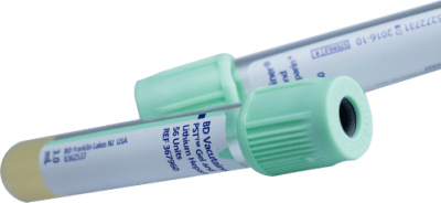 BD Vacutainer PST + Plasma Tube 13 x 75 mm 3 mL Light Green