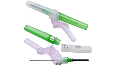 BD Vacutainer Eclipse Blood Collection Needle 21 G x 1.25 in Green Shield