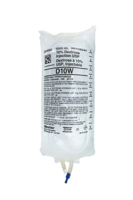 10% Dextrose and 0.9% Sodium Chloride Injection, USP, 1000 mL