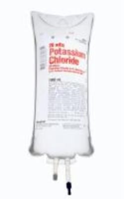 Baxter 20 mmol/L Potassium Chloride in 5% Dextrose and 0.9% Sodium Chloride Injection, USP, 1000 mL