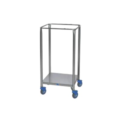 Hamper without Lid - Stainless Steel, Foot Operated