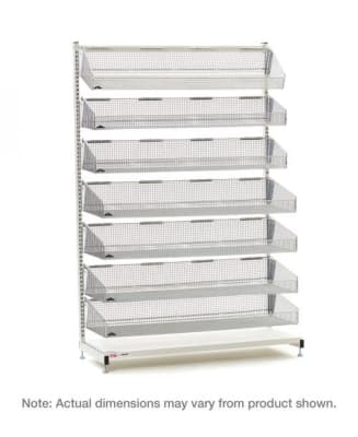 Metro qwikSIGHT Stationary Single-Sided 7-Basket Shelving Unit