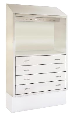 Surgical Desk with Drawer Cabinet, 36"W 80"H 18"D