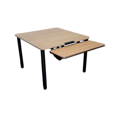 Modular Positional Tables - 4 Leg Square Table with Panel