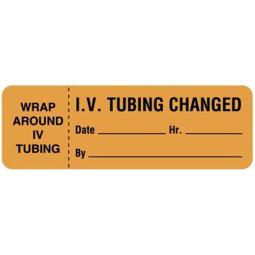 IV Tubing Change Label