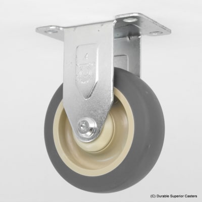 2-1/2" x 1-1/4" THERMOPLASTIC RUBBER RIGID CASTER
