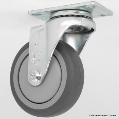 5" x 1-1/4" THERMOPLASTIC RUBBER SWIVEL CASTER
