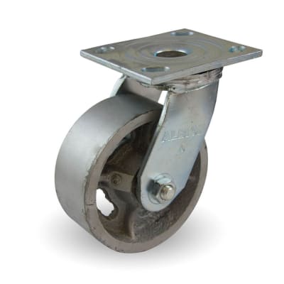 6" x 2" CAST IRON SWIVEL CASTER