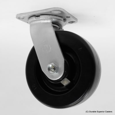 6" x 2" PHENOLIC SWIVEL CASTER